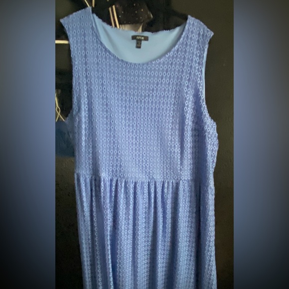 Blue Plus Size Dress - Picture 1 of 3